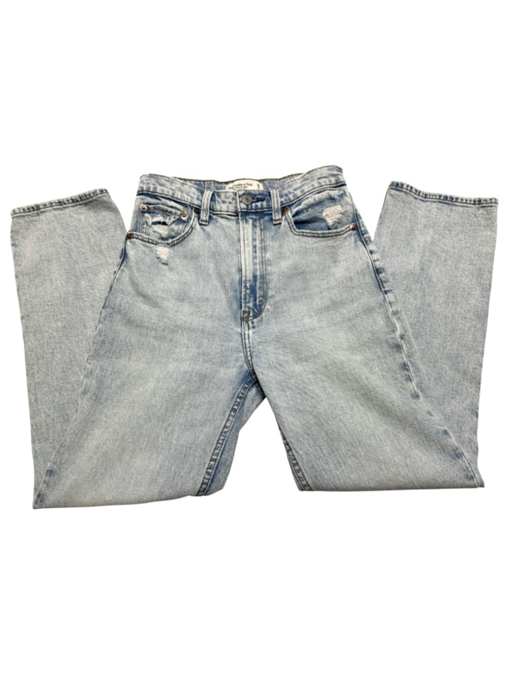 Abercrombie & Fitch- The Ankle Straight Ultra High Rise Jeans